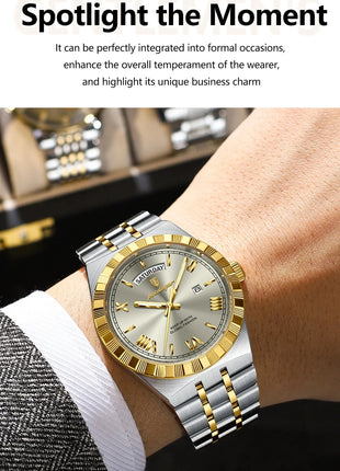 POEDAGAR Classic Lux® – Men’s Stainless Steel Watch POEDAGAR Watch Store