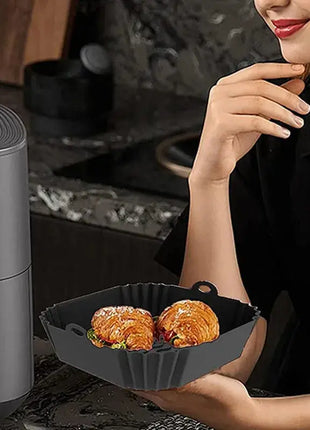 Silicone Air Fryer Baking Tray: Effortless Clean-up and Even Cooking Stone's Store