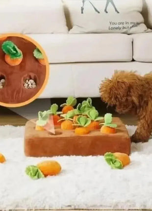 Carrot Snuffle Mat for Dogs Cats Puzzle Toy with Carrots for Small Medium Large Interactive Pet Stress Relief Dogs Chew Toys Dropshipman