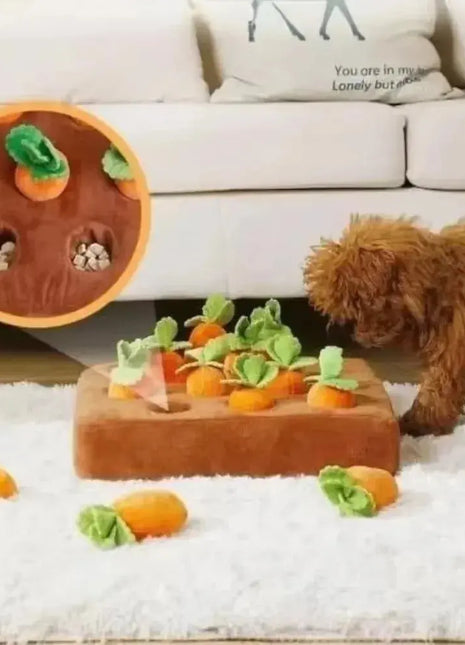 Carrot Snuffle Mat for Dogs Cats Puzzle Toy with Carrots for Small Medium Large Interactive Pet Stress Relief Dogs Chew Toys Dropshipman
