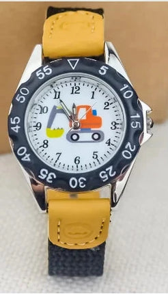 Boys Girls Quartz Watch Kids Childrens Fabric Strap Student Wristwatch Sinnifer Store Store