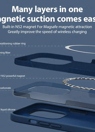 For Magsafe Original Magnetic Cases For iPhone 15 14 13 12 11 Pro Max Plus Wireless Charge Case Liquid Silicone Cover Accessory GRATUIT 3C Accessories Store