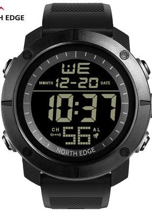 NORTH EDGE Men's Digital Watch Military World Time Alarm 50M Waterproof Sport Stone's Store