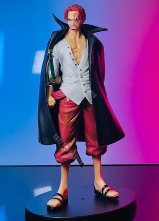 New 18cm One Piece Anime Figure Red Hair Shanks Action Figures Cartoon Figure Model PVC Doll Collection Decoration Kid Toy Gift Stone's Store