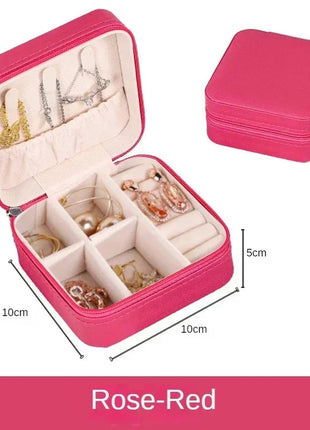 أحدث صندوق منظم المجوهرات، للسفر صندوق جلد، اكسسوارات الشعر E-Life Store