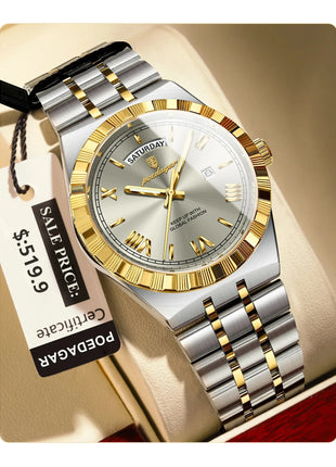 POEDAGAR Classic Lux® – Men’s Stainless Steel Watch POEDAGAR Watch Store