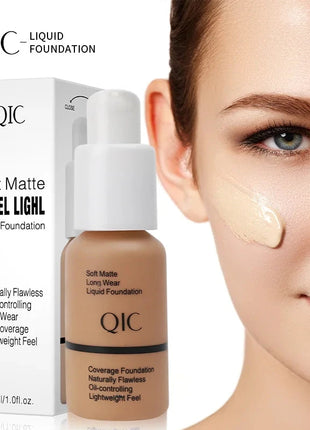 Liquid Foundation Concealer Face Naturally Flawless Matte Oil-Control Waterproof Long Lasting Foundation 30ml 5 Colors Optional Shop1103810101 Store