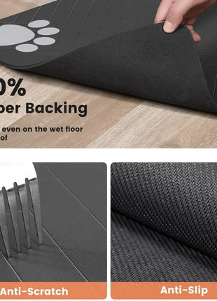 Absorbent Pet Feeding Mat S/M/L – Waterproof Placemat for Dogs & Cats, Quick-Dry Food & Water Bowl Mat with Non-Slip Rubber Backing Shop1104797378 Store