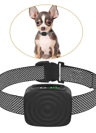 Pet Dog Anti Barking Device USB Ultrasonic Intelligent Electric Dogs Training Collar Dog Vibration Waterproof Collar Supplies Dropshipman