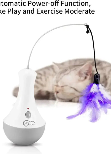 Cat Interactive Toys Funny Feather Kitten Teaser Indoor Play Automatic Toy Gift Cat Feather Toy Dropshipman