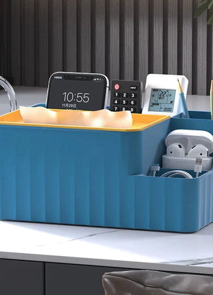 Desk Organizer With Tissue Box And Remote Holder Wmxmore Living Home Store Store