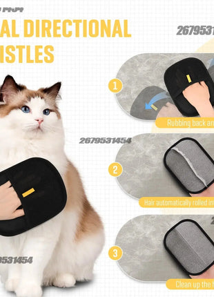 Animal Hair Remover Glove Pet Anti-static Removal Household Sofa Clothes Brush Double-sided Adhesive Hair Cat and Dog Hair Care Dropshipman