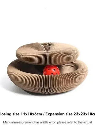 Cat Accordion Cat Toy Cat Toy Ball Scratch Pad Magic Organ Cat Scratching Board Cat Scratcher DAICHANG You Home Official Store
