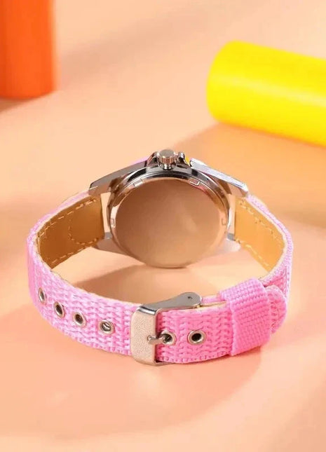 Boys Girls Quartz Watch Kids Childrens Fabric Strap Student Wristwatch Sinnifer Store Store