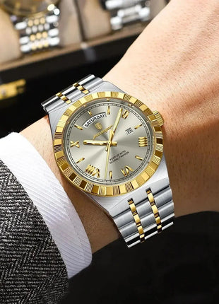 POEDAGAR Classic Lux® – Men’s Stainless Steel Watch POEDAGAR Watch Store