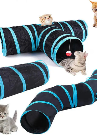 Cat Tunnel Pet Supplies Cat S T Pass Play Tunnel Foldable Cat Tunnel Cat Toy Breathable Drill Barrel for Indoor loud paper Dropshipman