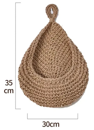 Jute Wall Storage Baskets | Handwoven Produce Organizers Love Full Home Store