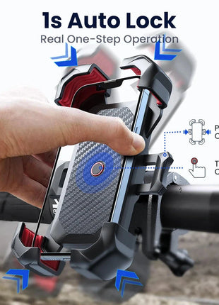 Joyroom 360° Universal Bike Phone Holder for 4.7–7" Phones, Shockproof GPS Mount Stone's Store