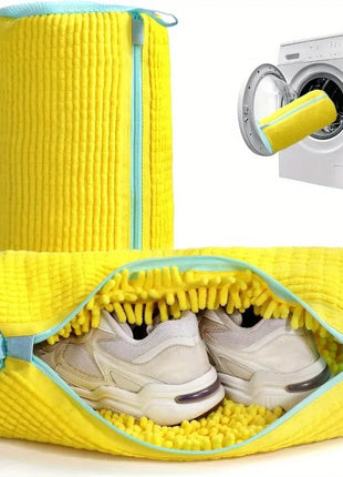 1PCS Wash Shoes Bag Padded Net Laundry Shoes Protector Fluffy fibers Polyester Washing Shoes Machine Laundry Bag Drying Bags
