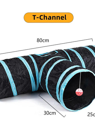 Cat Tunnel Pet Supplies Cat S T Pass Play Tunnel Foldable Cat Tunnel Cat Toy Breathable Drill Barrel for Indoor loud paper Dropshipman