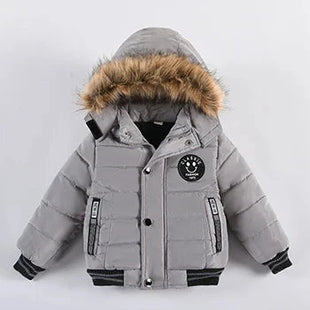 2025 Winter Children Warm Clothing Boys Down Jacket Baby Polyester Fiber Hooded Coat Thicken Outerwear Kids Solid Color Parka Shop1103725985 Store