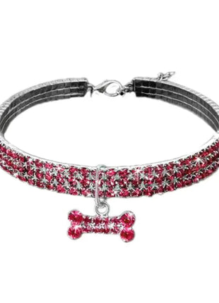 Rhinestone Pet Necklace for Dog & Cats Rvlero PET Store
