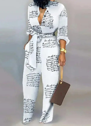 Elegant  Jumpsuit Women Fashion Deep V-neck One Piece Overalls Casual Jumpsuits Streetwear Ms Chuh 02 Store