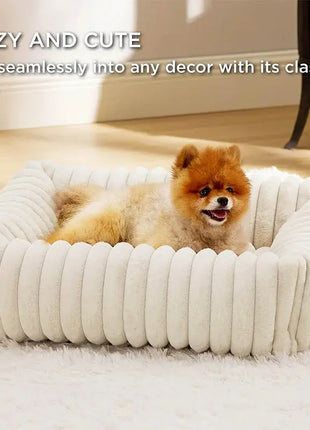 Large Pet Cat Dog Bed Square Plush Kennel Summer Washable Cat Mat Mattress Pet Cushion Medium Large Dogs Pet Supplies Dropshipman