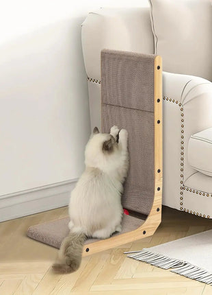 Cat Scratcher, 46cm 68cm L Shape Cat Scratch Pad Wall Mounted, Cat Scratching Cardboard with Ball Toy for Indoor Cats, Large Size Dropshipman
