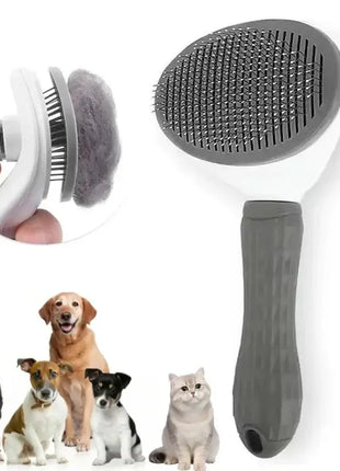Pet Dog Brush Cat Comb Self Cleaning Pet Hair Remover Brush For Dogs Cats Grooming Tools Pets Dematting Comb Dogs Accessories Dropshipman