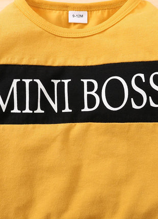 2PCS Newborn Boy Clothes Set Letter Print Long Sleeve Top+Pants Fashion Spring and Autumn Clothes Suits For Infant 0-18 Months PfotenSpaß