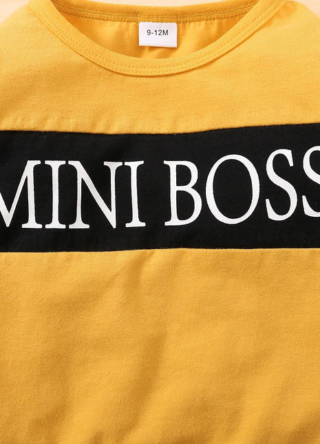 2PCS Newborn Boy Clothes Set Letter Print Long Sleeve Top+Pants Fashion Spring and Autumn Clothes Suits For Infant 0-18 Months PfotenSpaß