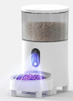 Automatic Cat Feeder with Video Function 4L, dual cameras Intelligent Timed and Quantitative Pet Dog Feeding Machine Dropshipman