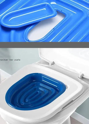 2022 Upgrade Cat Toilet Trainer Reusable Training Toilet for Cats Plastic Training Set Cat Litter Box Mat Toilet Pet Accessories Dropshipman