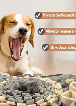 Pet Sniffing Mat For Dogs, Interactive Durable Dog Slow Feeding Pad Training Mat For Foraging Skills And Slow Eating Dropshipman