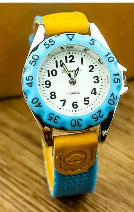 Boys Girls Quartz Watch Kids Childrens Fabric Strap Student Wristwatch Sinnifer Store Store