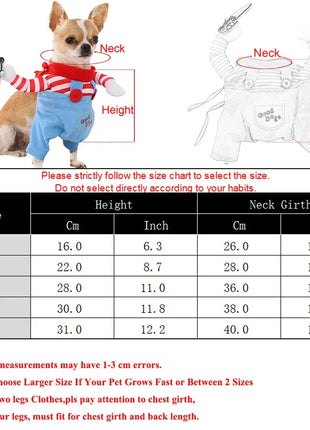 Halloween Pet Costume – Funny Dog & Cat Outfit for Small/Medium Breeds Stone's Store