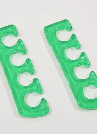 2pcs (1pair)Soft Silicone Finger Toe Separator Soft-Silicon 5 Colors Flexible  Finger Toe Spacers for Nail Polish Pedicure Tools nailartSupply Store