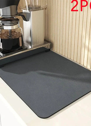 Super Absorbent Large Kitchen Absorbent Mat Antiskid Draining Coffee Dish Drying Mat Quick Dry Bathroom Drain Pad Tableware Mat E-Goods Store