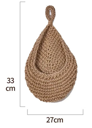 Jute Wall Storage Baskets | Handwoven Produce Organizers Love Full Home Store