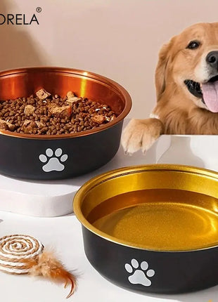 Anti-Slip Dog Bowls Small Medium And Large Dog Feeding Bowls And Water Fountains Stainless Steel Pet Feeders Pet Dog Accessories Dropshipman