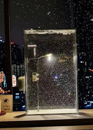 Snow Fall Night Lamp Laome Store