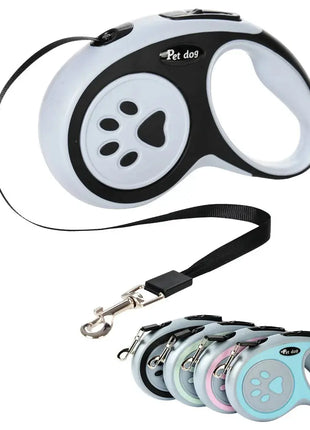 3m 5m Nylon Pet Dog Leash Automatic Retractable Extending Rope Puppy Walking Running Traction Roulette For Small Big Dogs Cats Dropshipman