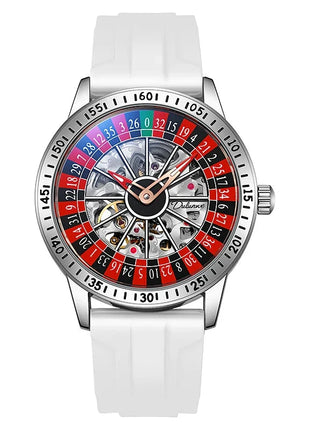 Gambling plate dial Luxury Brand Waterproof Mechanical Watches for Mens Fashion Automatic Skeleton Wristwatch Reloj Hombre LIGE Global No. 2 Store