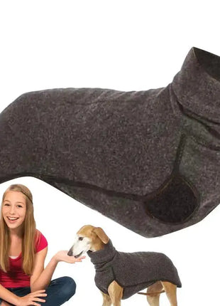 Winter warm Whippet Vest Italian Greyhoundes Clothes Turtleneck Dog Clothes Soft Fleece Clothes Coat Outfit For Medium Large dog Dropshipman