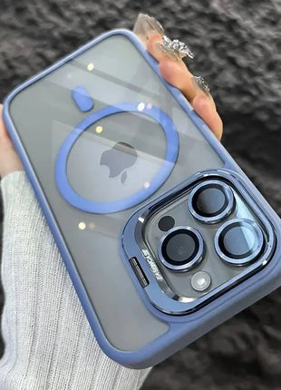 Luxury Magnetic Shockproof Phone Case For iPhone 16 17 15 14 13 12 11 Pro Max Funda For Magsafe Stand Glass Lens Protector Cover TAOYUNXI 3C Products Store