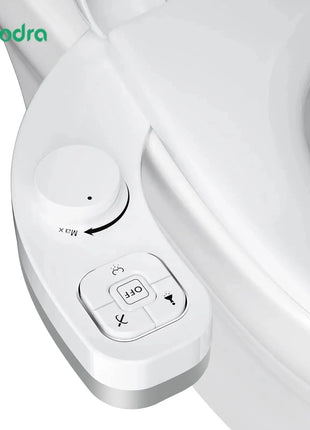 SAMODRA Non-Electric Bidet - Self Cleaning Dual Nozzle (Frontal and Rear Wash) Water Bidet Toilet Seat Attachment