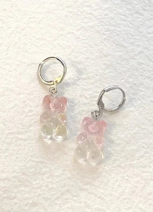 Cartoon Bear Pendant Zircon Earrings Niche Design All-Match Earrings Graceful and Fashionable Wholesale and Retail Shop1100214136 Store