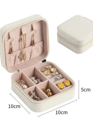 أحدث صندوق منظم المجوهرات، للسفر صندوق جلد، اكسسوارات الشعر E-Life Store