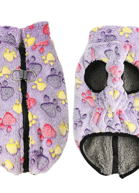 Winter Puppy Clothes Fleece Warm Dog Jacket Coat For Small Dogs Sweater With D-ring Elastic Adjustable Chihuahua Vest Outfits Dropshipman